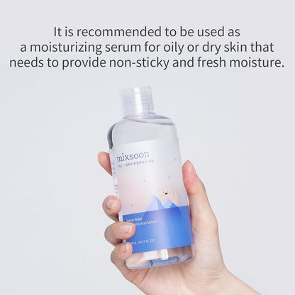 Mixsoon Glacier Water Hyaluronic Acid Serum â€“ Deep Hydration for Dry Skin 300ml