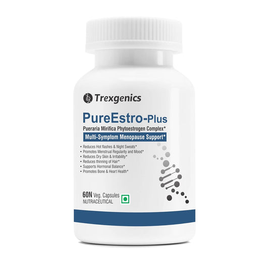 Trexgenics PureEstro-Plus Advanced Pueraria Mirifica Complex with Vital Vitamins & Minerals (Pack of 60 Veg. Capsules)