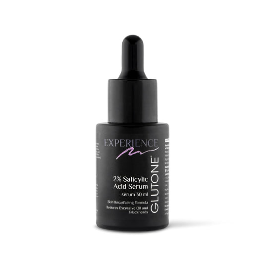 Glutone 2% Salicylic Acid Serum for oily & acne-prone skin | Reduces Excessive oil and blackheads | Gently exfoliates & Unclogs Pores | Smoothens the Skin | 30 ml