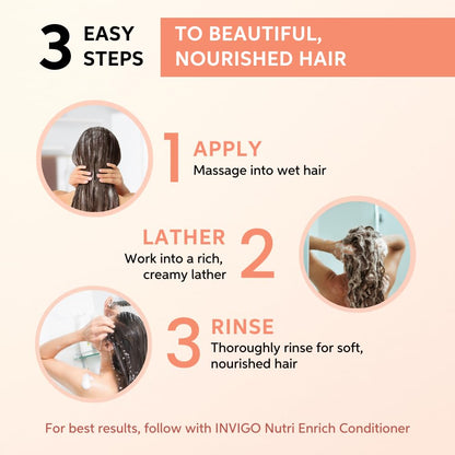 Wella Professionals Invigo Nutri-Enrich Shampoo | Deep Nourishment for Dry, Frizzy & Damaged Hair | 50 ml | With Goji Berry & Vitamin E