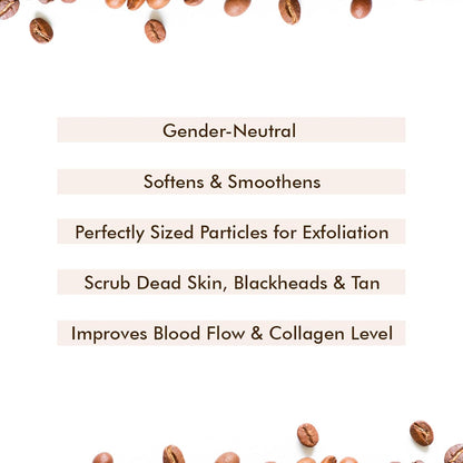 mCaffeine Coffee Tan Removal Face Scrub (100gm) | Exfoliate Scrub | Blackhead Remover, Whitehead Remover, Dead Skin Remover, Detan Pack | Caffeine & Walnut Scrub for Face | Face Scrub For Women & Men