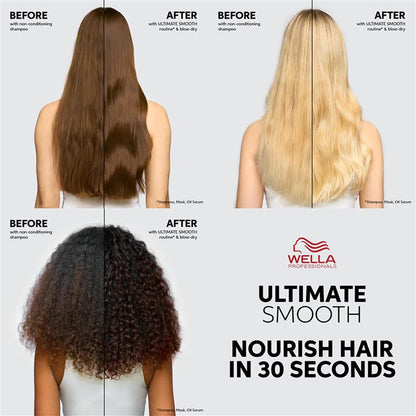 Wella Professionals Ultimate Smooth Conditioner with Squalane and Omega-9 for dry, dull, & frizzy hair | 200ml