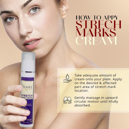 ARM Pearl Beauty Stretch Marks Removal Cream - 50 grms Reduces Stretch Marks & Scars, Hydrates & Enhances Skin Elasticity with Vanistryl, Phyto Bioactives & Glycolift â€“ For Pregnancy, Postpartum, Weight Loss & Muscle Growth