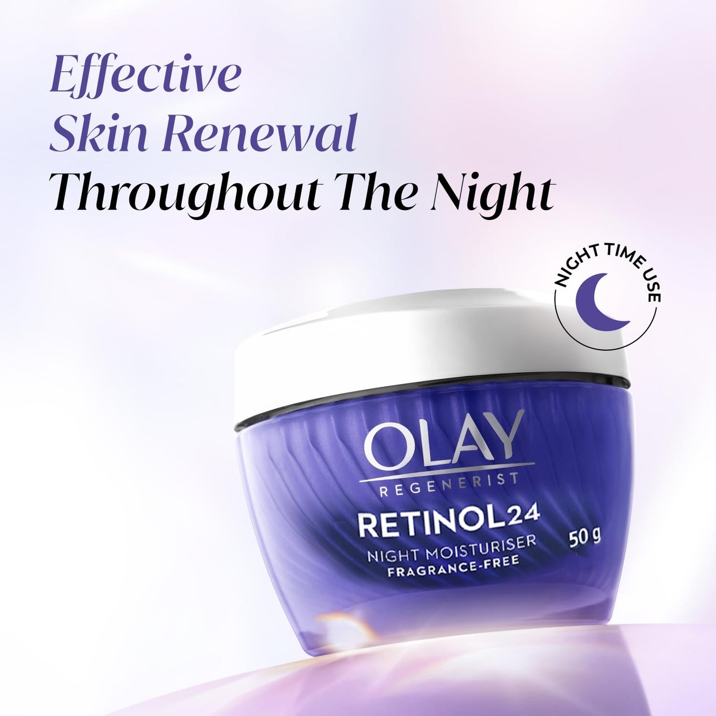 Olay Retinol Night Cream- Mini |with Retinol & Niacinamide |Wake up to plump and bouncy skin from Day 1 |Suitable for Normal, Dry, Oily & Combination skin |8 gm