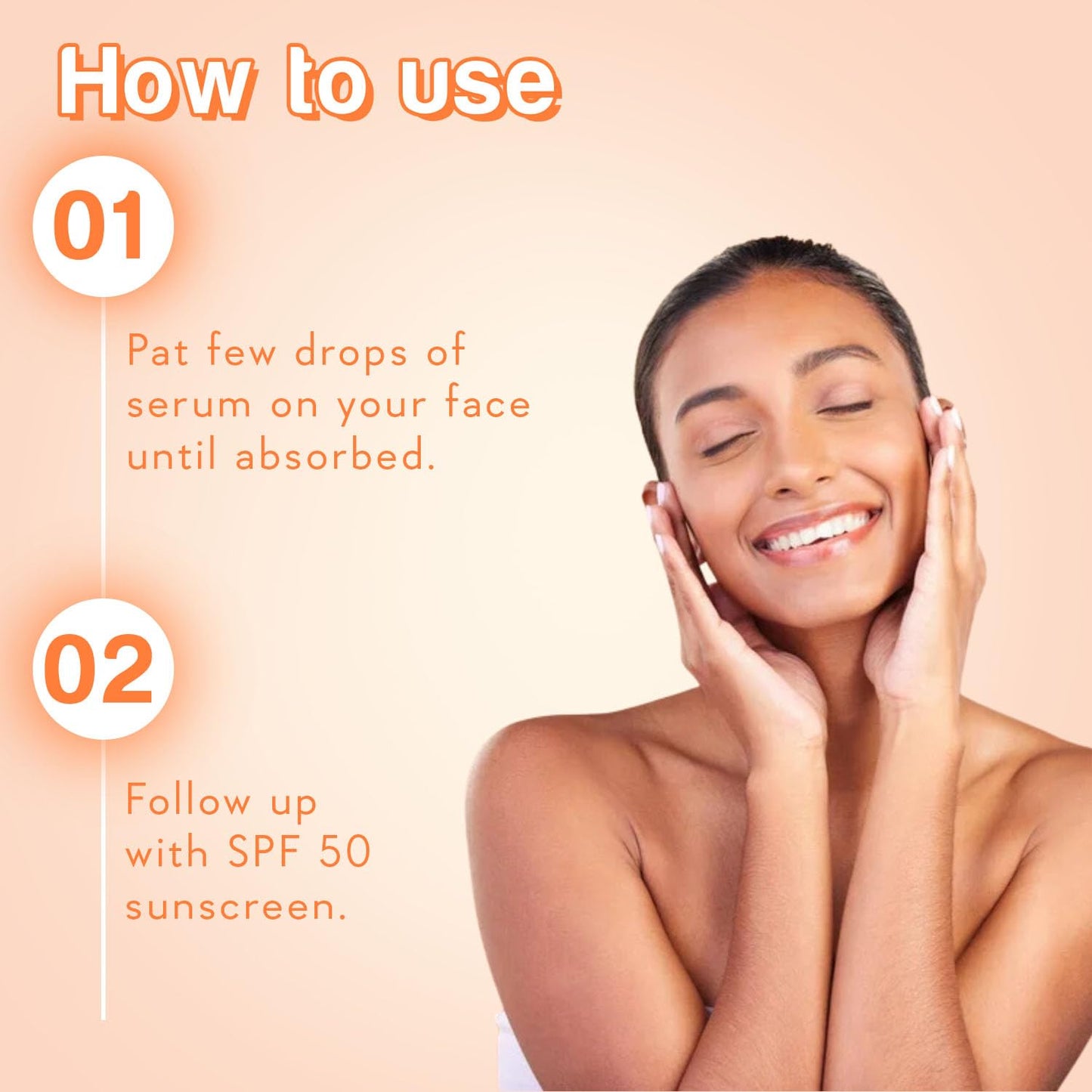 WishCare Super Bright Vitamin C Face Serum and Vitamin C Pure Glow Milk Sunscreen with SPF 50 PA+++(30ml + 50ml), All Skin Type