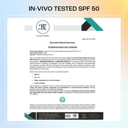 Lakme SPF 50 PA++++ Sunscreen Lotion for Bright Skin | In Vivo Tested | UVA UVB Blue Light Protection | Waterlight| No White Cast | Niacinamide| For All Skin Types | 100 ml