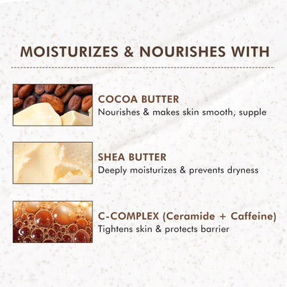 mCaffeine Pore Clearing Coffee & Cookie Face Scrub | Remove Blackheads, Detan & Exfoliate Dead Skin | 4.5% Exfoliants - Walnuts, Coffee, Charcoal, Clay | Glowing Skin Face Scrub for Women & Men - 100g