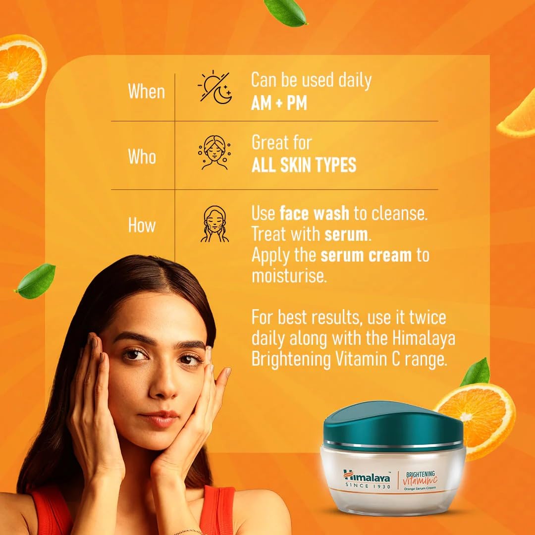 Himalaya Brightening Vitamin C Orange Serum Cream 50gm