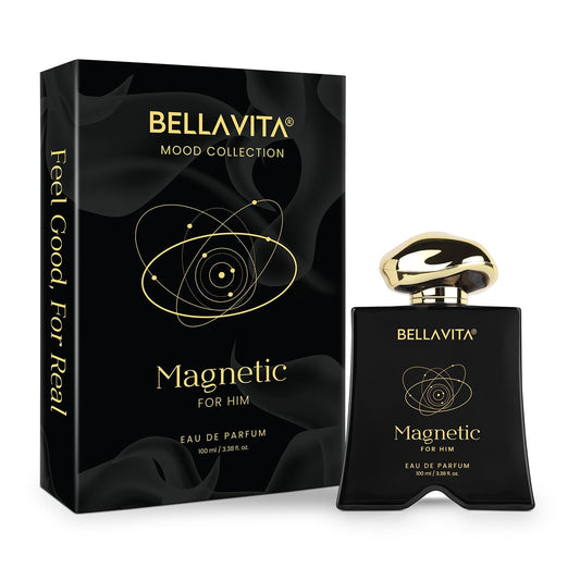 BELLAVITA Mood Collection Magnetic EDP 100ml | Long Lasting Perfume for Man | Grapefruit, Jasmine and Vanilla | Gourmand, Floral Fragrance Perfume for Men