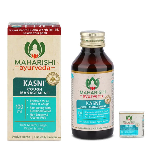Maharishi Ayurveda Kasni Cough Syrup with Kanth Sudha | Ayurvedic Cough Syrup | For All Types Of Cough & Chronic Cough | Non-Drowsy | Non- Habit Forming| Non-alcoholic