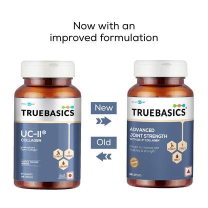 TrueBasics Advanced Joint Strength with UC-II Collagen 40mg (30 Capsules) | With Clinically Researched Ingredient | For Joint Strength, Flexibility and Mobility, 60 grams
