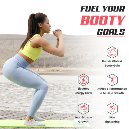 NATURYZ Perfect Peach 4-in-1 GLUTE BUILDER | Micronized Creatine Monohydrate for Women | Booty Gain Collagen | Vegan BCAA 2:1:1 | Electrolytes | Increase Lean Muscle Mass Gain â€“ 100g (Peach Flavour)
