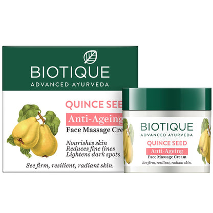 Biotique Quince Seed Anti Aging Face Massage Cream For Normal To Dry Skin, 50gm