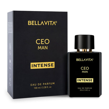 Bella Vita Luxury CEO Men Intense Long Lasting Perfume for Man | EDP 100ml | Bergamot, Lavender & Orchid | Citrus, Woody and Musky Premium Fragrance Scent