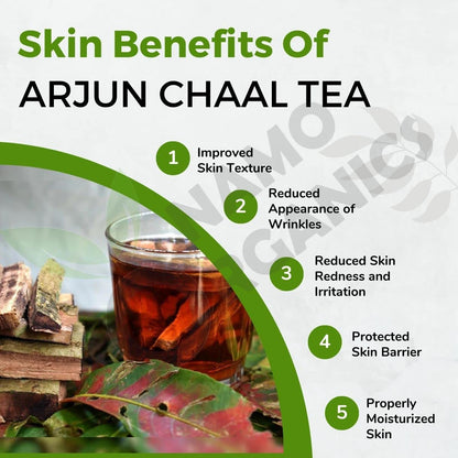 Namo Organics - Arjun ki Chaal â€“ 1 kg Arjuna Bark â€“ To Support Heart Health & Promote Good Cholesterol | Ayurvedic Heart Health Support | Natural, Sun-Dried, Unprocessed |