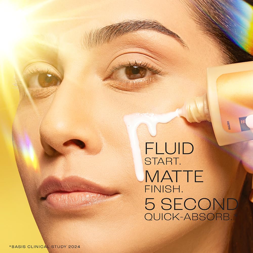 LAKMÃ‰ Sun Expert, Dry Matte Fluid Sunscreen, 50ml, for Oily and Combination Skin, with 1% Niacinamide & Ceramide, SPF 50 PA++++, Quick Absorbing, no White Cast