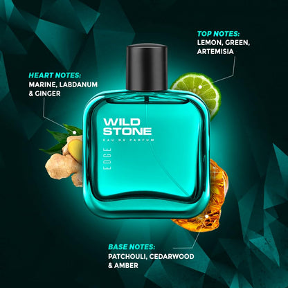 Wild Stone Edge Eau De Parfum for Men, Long Lasting perfume, 100 ml