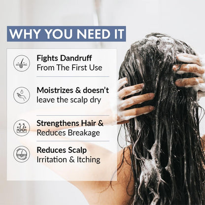 ThriveCo Anti Dandruff Scalp Clear Shampoo | Removes Dandruff from Source | Relieves Flaky, Itchy Scalp, Irritation & Redness | Clinically Proven Zenscalpinâ„¢, Octopirox & Salicylic Acid Formula | For Men & Women | 100ml