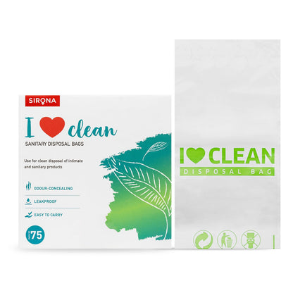 Sirona Sanitary & Diaper Disposal Bags â€“ Pack of 75 | Odour-Locking, Leak-Proof Bags for Hygienic Disposal of Sanitary Pads, Diapers | Easy-to-Carry & Eco-Friendly