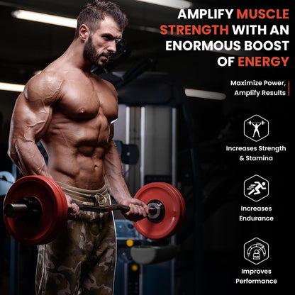 NATURYZ Nitric Pump 2500 Mg Extra Strength L-Arginine | L Citrulline | Caffeine | Boosts Stamina | Energy | Increases Blood Flow | Improves Performance | Ideal Pre-workout Supplement for Men & Women- 50 Tablets