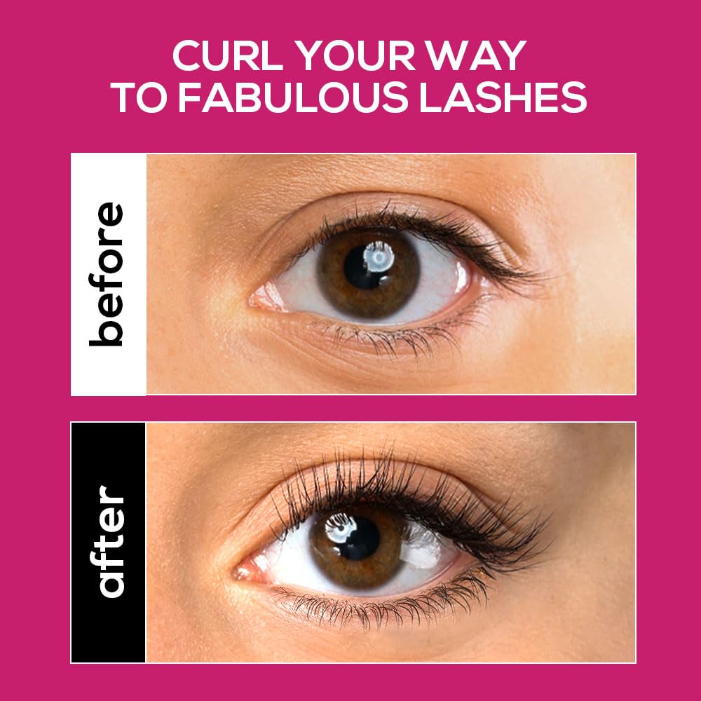 RENEE Power Lash Mascara, Darkest Black, Instantly Curls, Lengthens & Volumizes, Long-Lasting Clump-Free Formula, Water-Resistant, Highly Pigmented, Enriched with Castor Oil, 9.5ml