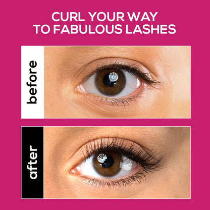 RENEE Power Lash Mascara, Darkest Black, Instantly Curls, Lengthens & Volumizes, Long-Lasting Clump-Free Formula, Water-Resistant, Highly Pigmented, Enriched with Castor Oil, 9.5ml