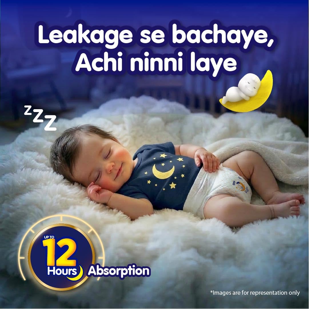 New Mamypoko Pants Premium All Night Absorb| Pant Style Baby Diapers Large Size(L), 62 Count, Ideal for 9-14Kgs|1 Diaper= Upto All Night Absorption now with 10% increased power|Wider Crisscross Sheet|Gentle Coco Care| 12hr Leakage Protection