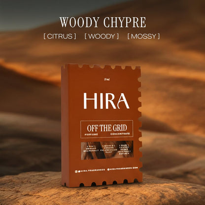 HIRA Off The Grid Perfume for Men 10 ml | Fresh, Earthy, Citrus & Woody Eau De Parfum | 8 Hrs Long Lasting Perfume for Man Luxury Scent | Mens Perfumes for Date Night & Office| Birthday Gift for Man