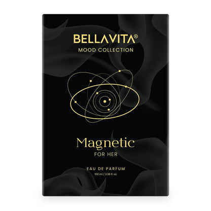 BELLAVITA Mood Collection Magnetic 100ml EDP Perfume for Women | Cherry, Jasmine and Rose | Fruity and Floral Long Lasting Fragrance Perfume for Woman