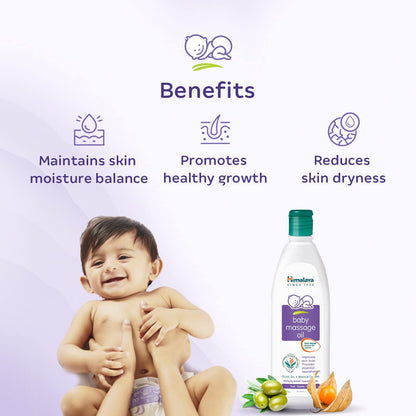Himalaya Baby Massage Oil for Strong bones & muscles â€“ 500ml | No.1 Doctor Prescribed
