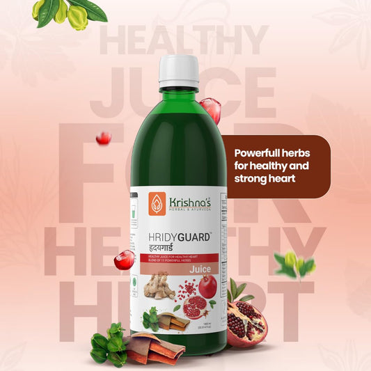 Krishna's Hridyguard Juice â€“ Enriched With 11 herbs - Herbal Extract Drink for Daily Wellness - 1000 ml