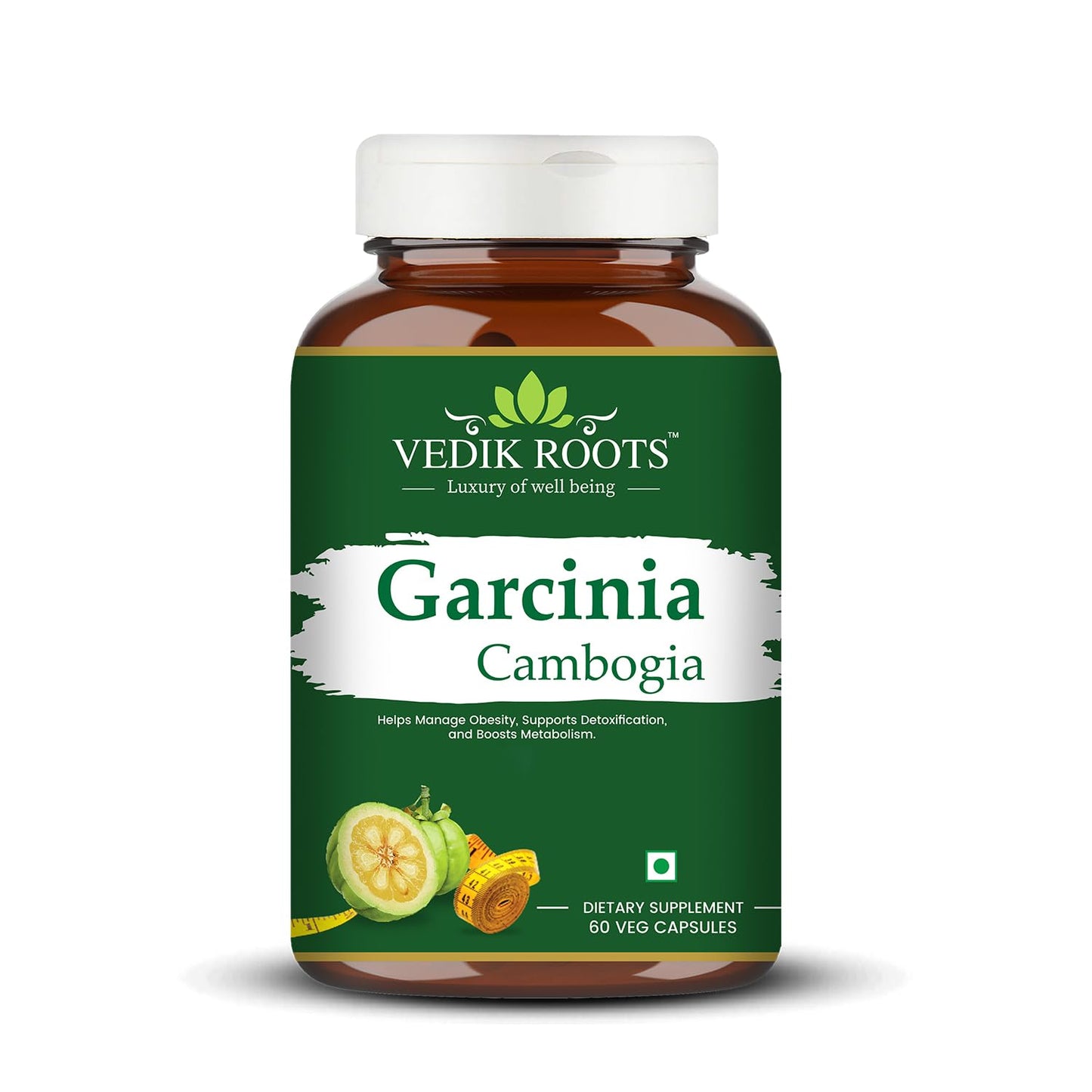 Garcinia Cambogia â€“ Natural Weight Loss & Fat Burner for Belly Fat Control | Supports Appetite Control, Metabolism Boost | Herbal Supplement | 60 Capsules