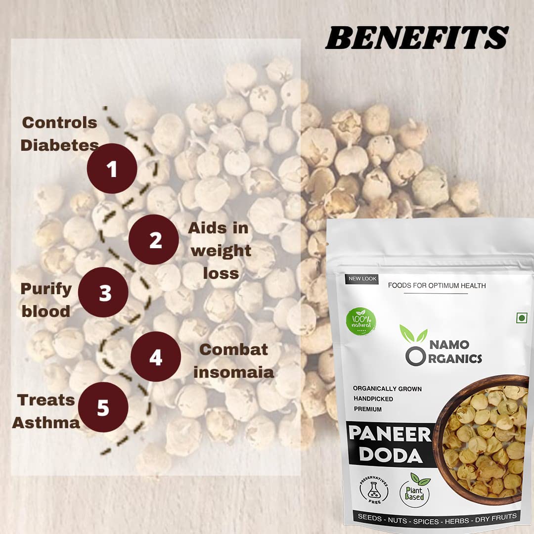 Namo Organics - Paneer Dodi Phool - Paneer Doda For Diabetes - 400 Gm