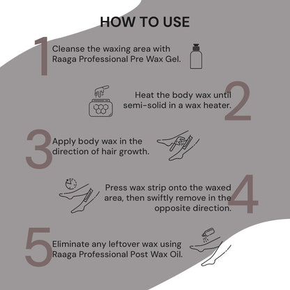 Raaga Professional Liposoluble Body Wax | Dark Chocolate (Contains Imported Ingredient) | Dermatologically Tested, Colophony Free | For All Skin Types (800 ml)
