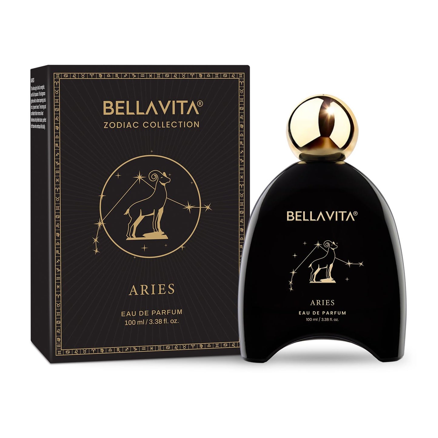 BELLAVITA Zodiac Collection Aries | Long Lasting Perfume for Man and Woman | EDP 100ml | Oud, Floral and Musk Premium Unisex Fragrance for Men and Women
