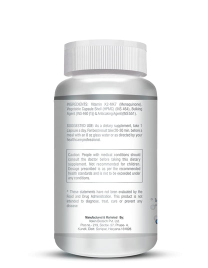 Vokin Biotech Vitamin K2 MK-7- Support Bone & Heart Health - 55mcg â€“ (90 Capsules)