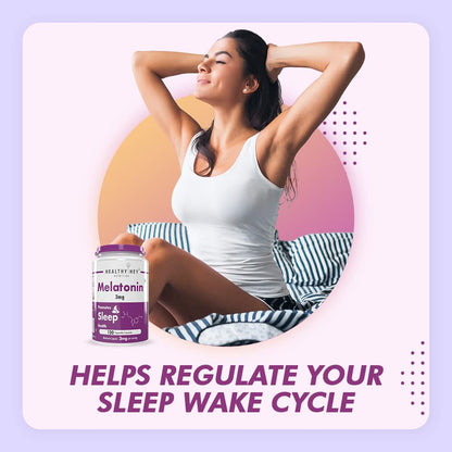 HealthyHey Nutrition Melatonin 2mg - 120 vegetable capsules - Promotes Sleep and Relaxation