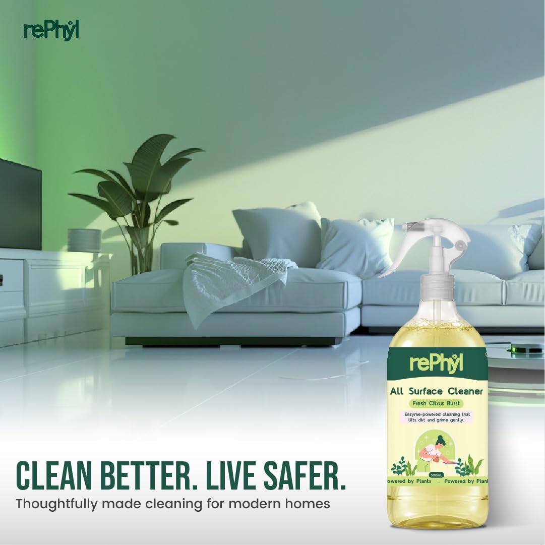 All Purpose Cleaner Spray 500ml | Multi Surface Cleaner | Fresh Citrus | Cleaner for Kitchen, Glass &amp; Home | Removes Dirt, Grease &amp; Germs | Plant-Powered, Non-Toxic, Safe for Kids &amp; Pets