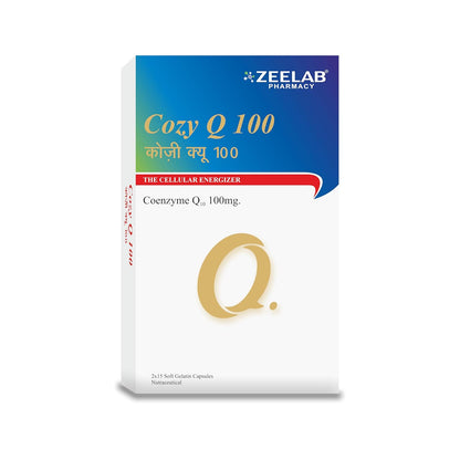 Zeelab Cozy Q100, Coenzyme Q10 100mg. | Cellular Energizer - 15 Softgel Capsules