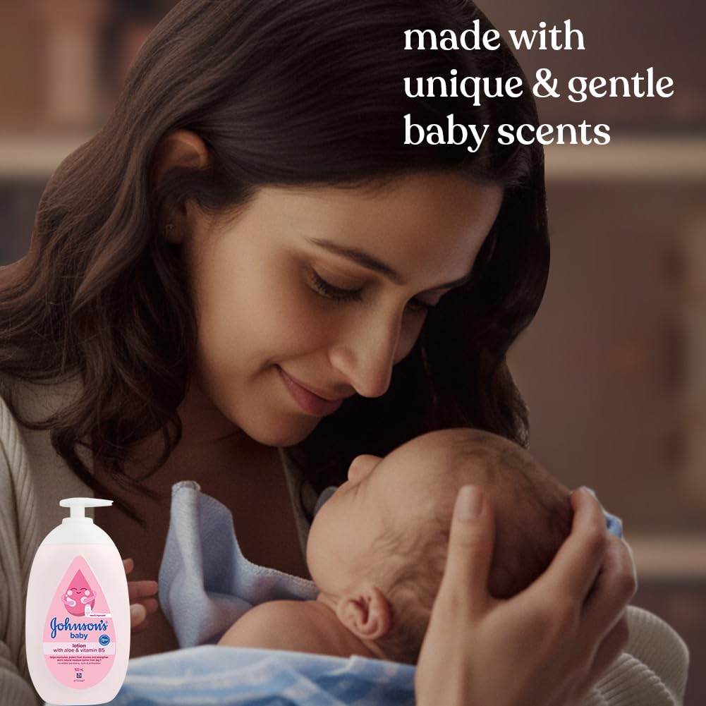 Johnson's Baby Lotion | 100% Natural Plant Oil Based | 24H Moisturized & Soft Skin | 500ml