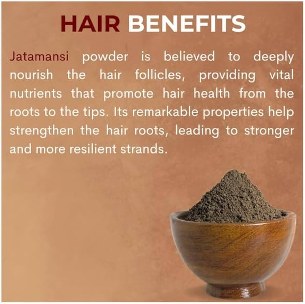 Organic Jatamansi Powde -100 g | jatamansi root For Strong, Shiny, and Silky Hair | For Dandruff & Spilt Ends Free Hair | Moisturizes Scalp