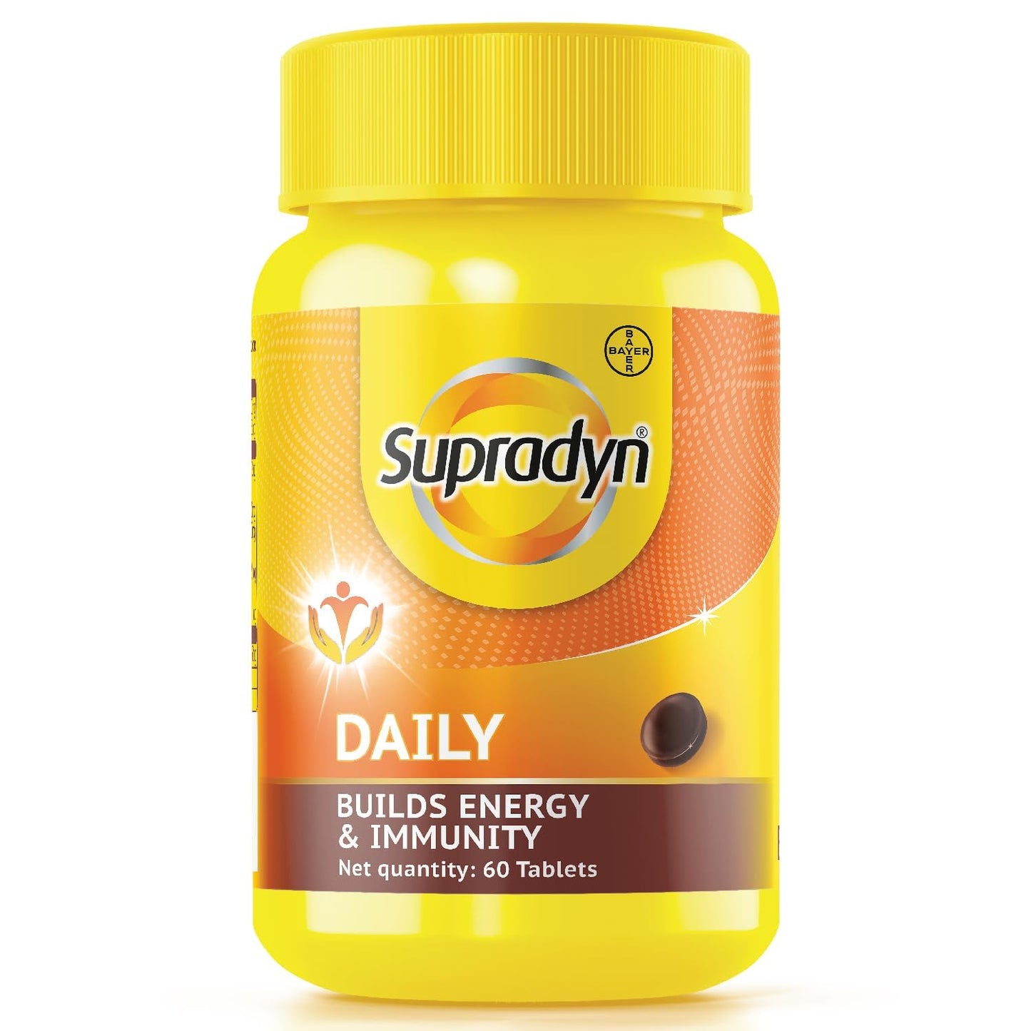 Supradyn Daily, No.1 Multivitamin (60 tablets) with Biotin, Vitamin C, Vitamin D3, Calcium, Zinc for Daily Immunity & 2X Energy for Men & Women