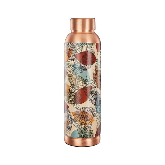 Solimo Copper Leak-Proof Meenakari Bottles | 950 ml | Pure Copper | Traditional Art Design | Daily Wellness Bottle