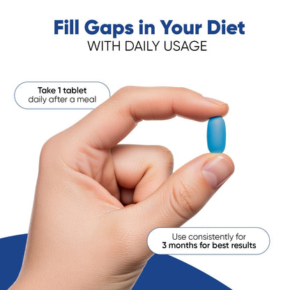 Dr. Vaidyaâ€™s Menâ€™s Multivitamin Tablet | Natural Multivitamin for Men Enriched with Ayurvedic Herbs | Goodness of Vitamin C tablets, Vitamin D, Calcium, Vitamin D3, and Magnesium Supplement | 60 Tablets