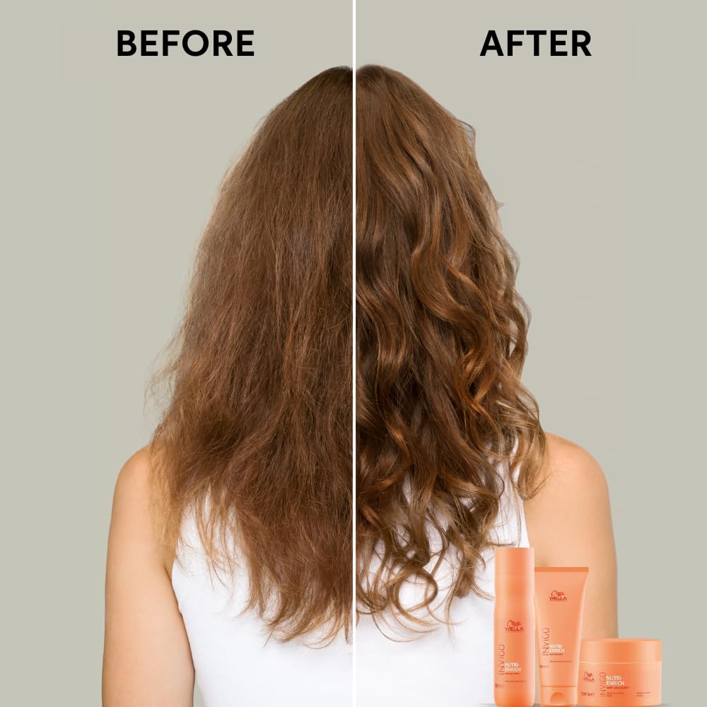 Wella Professionals Invigo Nutri-Enrich Shampoo | Deep Nourishment for Dry, Frizzy & Damaged Hair | 50 ml | With Goji Berry & Vitamin E