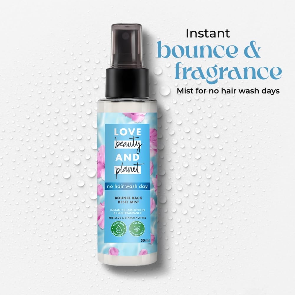 Love Beauty and Planet Bounce Back Reset Mist No Alcohol Dry Shampoo
