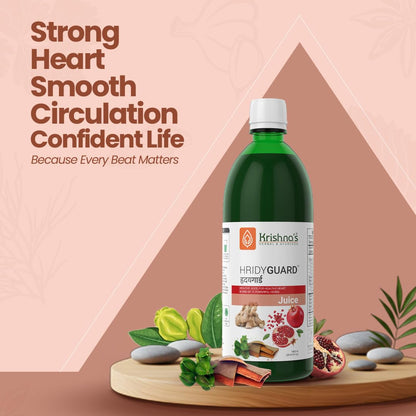 Krishna's Hridyguard Juice â€“ Enriched With 11 herbs - Herbal Extract Drink for Daily Wellness - 1000 ml