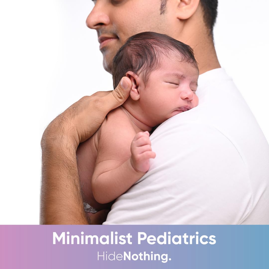 Minimalist Baby Massage Oil with Provitamin D3 | Fragance Free, Mineral Oil Free & Pediatrician Approved Baby Oil For Sensitive Skin | A Blend Of Coconut, Sunflower, Almond & Safflower Oil | 200ml