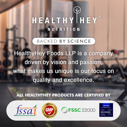 HealthyHey Sports L-Serine - 500mg/Serving - 60 Vegetable Capsules