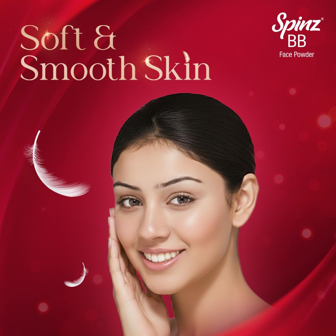 Spinz BB Brightening & Beauty Face Talc for Instant Brightness | Lasts 2X Longer, Covers Dark Spots and Blemishes, Gives Soft and Smooth Skin (Natural Beige) â€“ 70 gm